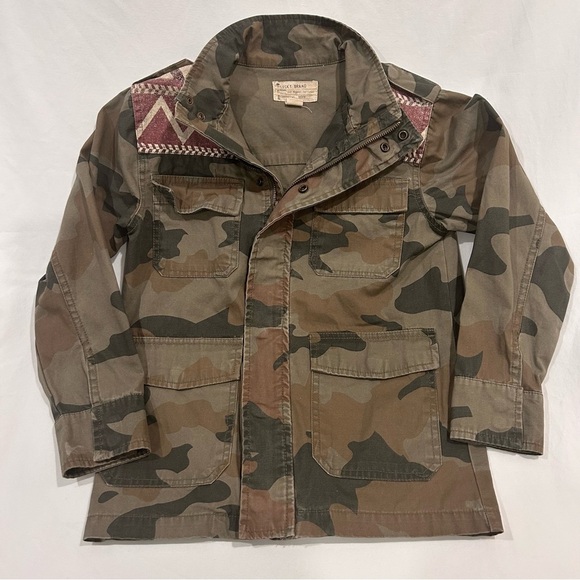 Lucky Brand Other - Lucky Brand Kids Camouflage Aztec Full Zip Button Jacket  Size 7